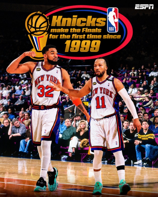 뉴욕 닉스, 클리블랜드에 4연승...27년 만에 NBA 파이널 진출